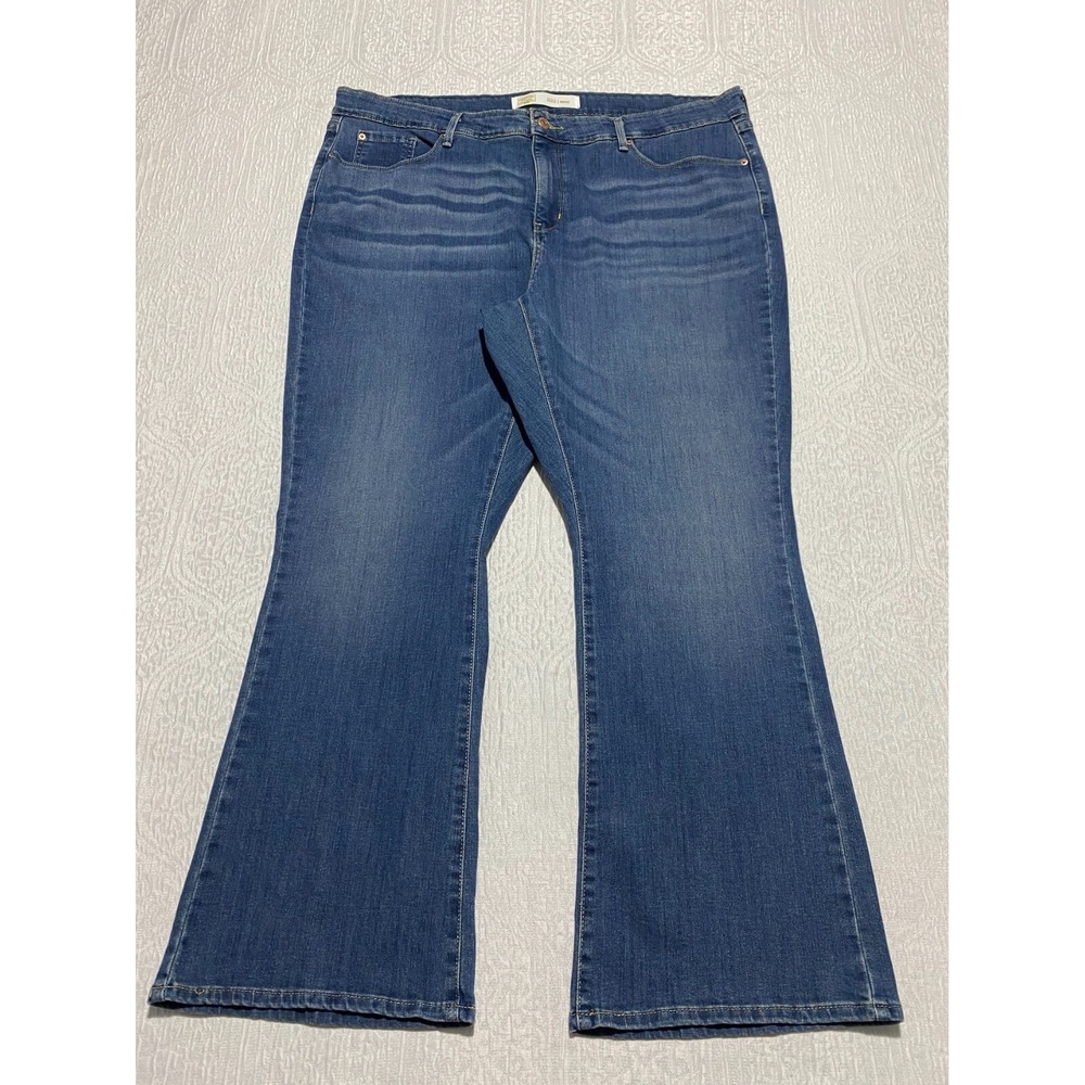 Signature Levi Strauss Gold Totally Shaping Bootcut Jeans Womens 22 S Blue 40×29